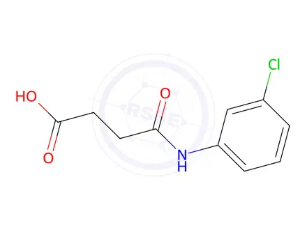 Chemical structure of 4-[(3-Chlorophenyl)amino]-4-oxobutanoic Acid