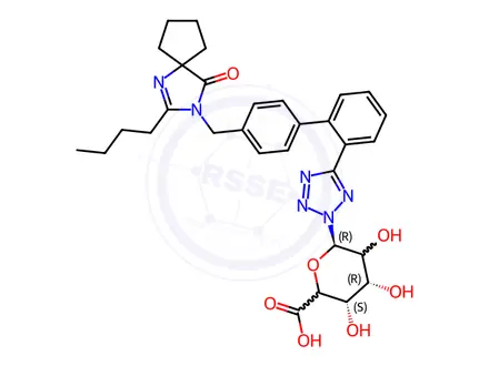 Chemical structure of Irbesartan N2-Glucuronide