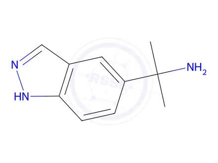 Chemical structure of 2-(1H-indazol-5-yl)propan-2-amine