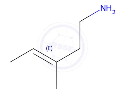 Chemical structure of (E)-3-Methylpent-3-En-1-Amine