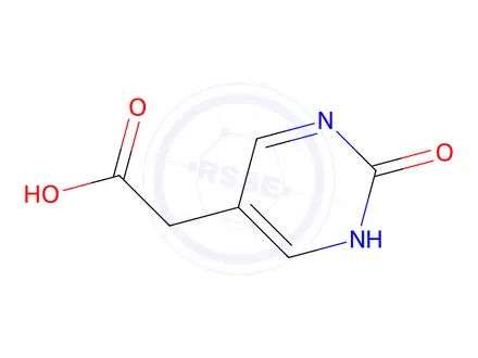 Chemical structure of 2-(2-Oxo-1,2-dihydropyrimidin-5-yl)acetic acid