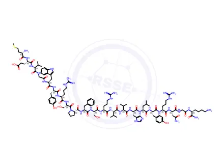 Chemical structure of Myelin Oligodendrocyte Glycoprotein (35-55) amide (rat, mouse)