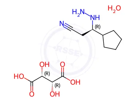 Chemical structure of Ruxolitinib Phosphate Impurity 17 L-Tartrate Dihydrate