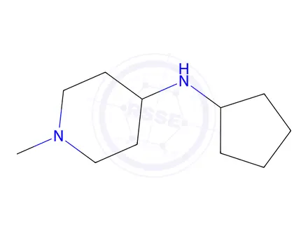 Chemical structure of Cyclopentyl-(1-methyl-piperidin-4-yl)-amine