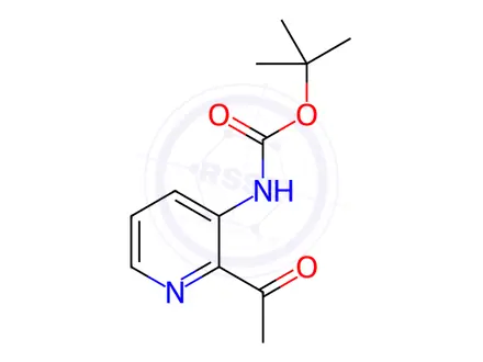 Chemical structure of Carbamic acid, N-(2-formyl-3-pyridinyl)-, 1,1-dimethylethyl ester