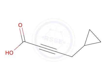 Chemical structure of 4-Cyclopropylbut-2-ynoic acid