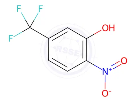 Chemical structure of 2-Nitro-5-(trifluoromethyl)phenol
