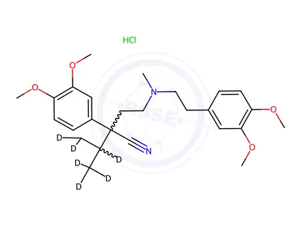 Chemical structure of D 517-d7 Hydrochloride (Verapamil Impurity)
