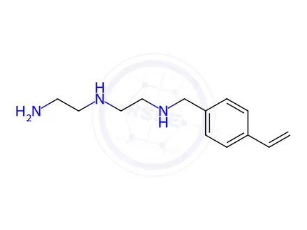 Chemical structure of 1,2-Ethanediamine, N1-(2-aminoethyl)-N2-[(4-ethenylphenyl)methyl]-