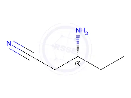 Chemical structure of (R)-3-AMINOPENTANENITRILE