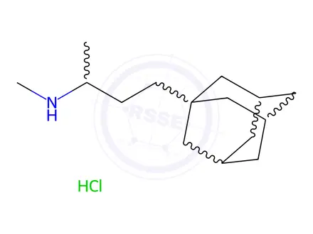 Chemical structure of 1-(3-Methylaminobutyl)adamantane hydrochloride