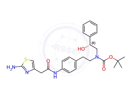 Chemical structure of N-tert-Butoxycarbonyl Mirabegron