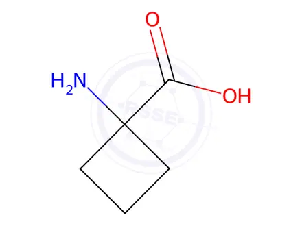 Chemical structure of 1-Aminocyclobutanecarboxylic acid