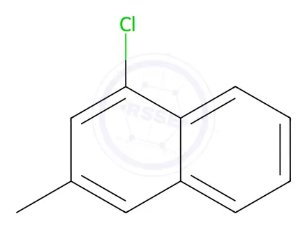 Chemical structure of Naphthalene, 1-chloro-3-Methyl-