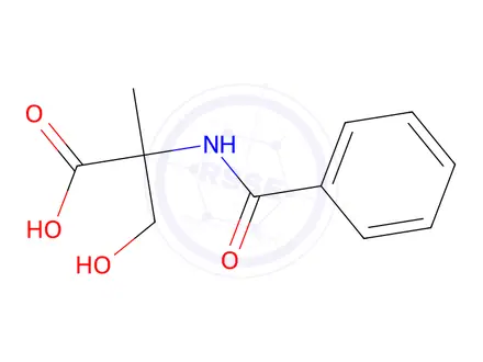 Chemical structure of (S)-2-Benzamido-3-hydroxy-2-methylpropanoic acid