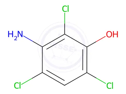 Chemical structure of 3-Amino-2,4,6-trichlorophenol