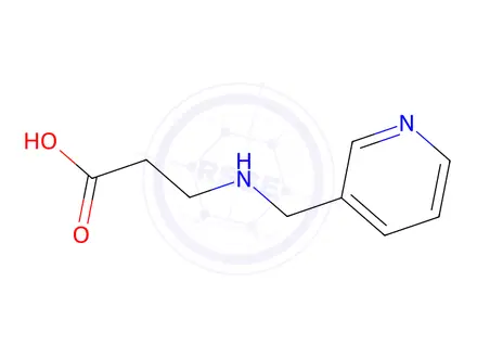 Chemical structure of 3-((Pyridin-3-ylmethyl)amino)propanoic acid