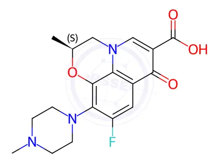 Chemical structure of Levofloxacin Impurity 125