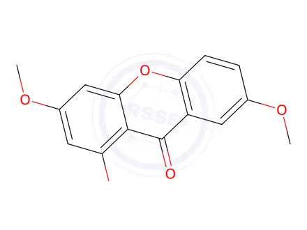 Chemical structure of Gentisein-3,7-dimethylether
