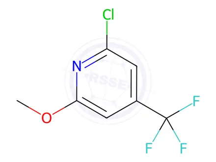 Chemical structure of 2-Chloro-6-methoxy-4-(trifluoromethyl)pyridine