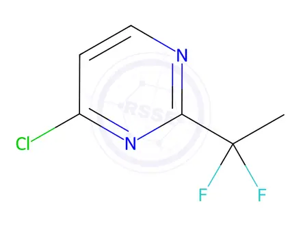 Chemical structure of 4-Chloro-2-(1,1-difluoroethyl)pyrimidine
