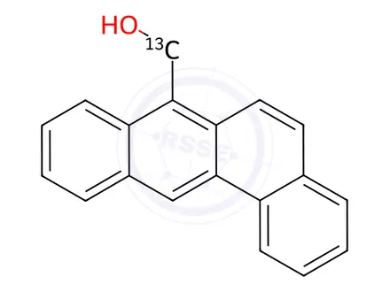 Chemical structure of Benz[a]anthracene-7-methanol-13C
