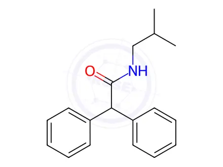 Chemical structure of N-Isobutyl-2,2-diphenylacetamide