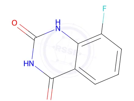 Chemical structure of 8-Fluoroquinazoline-2,4(1H,3H)-dione