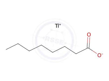 Chemical structure of Octanoic acid, thallium(1+) salt