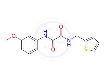 Chemical structure of N1-(3-Methoxyphenyl)-N2-(thiophen-2-ylmethyl)oxalamide