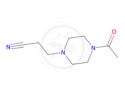 Chemical structure of 3-(4-Acetylpiperazin-1-yl)propanenitrile