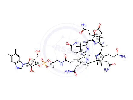 Chemical structure of Vitamin B12 Impurity A