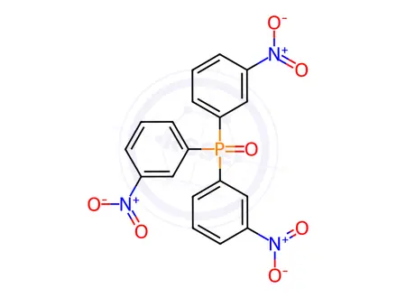 Chemical structure of tris(3-nitrophenyl)phosphine oxide
