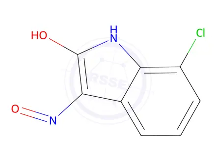 Chemical structure of (3Z)-7-Chloro-1H-indole-2,3-dione 3-oxime