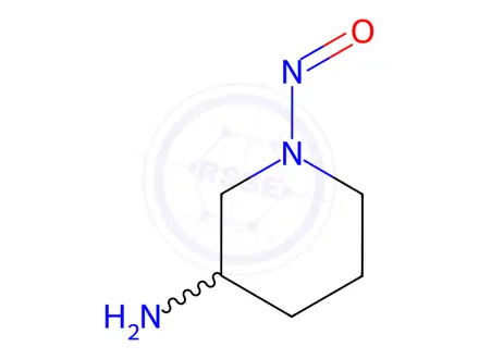Chemical structure of N-Nitroso-3-Aminopiperidine