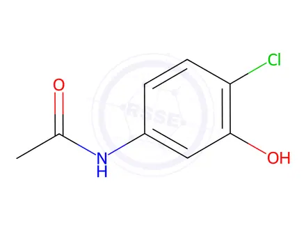 Chemical structure of 5-Acetamido-2-chlorophenol