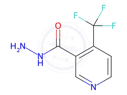 Chemical structure of 4-(Trifluoromethyl)nicotinohydrazide