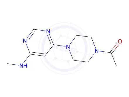 Chemical structure of 1-(4-(6-(methylamino)pyrimidin-4-yl)piperazin-1-yl)ethan-1-one