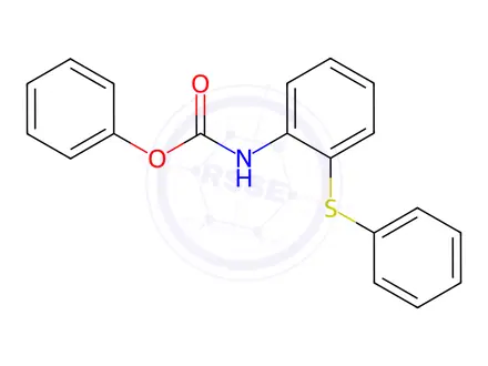 Chemical structure of Phenyl2-(Phenylthio)Phenylcarbamate