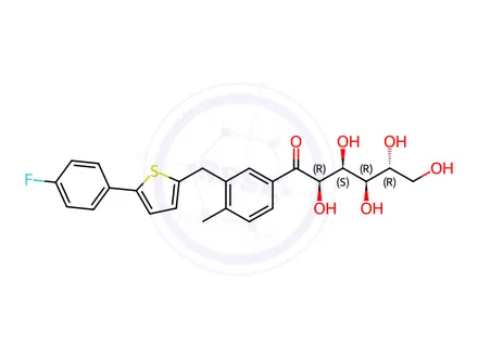 Chemical structure of 4-Methyl Open chain canagliflozin