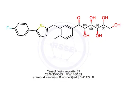 Chemical structure of 4-Methyl Open chain canagliflozin