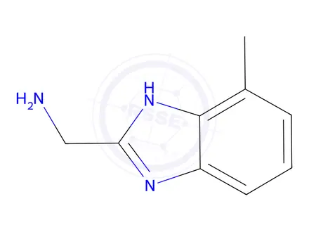Chemical structure of (4-Methyl-1H-benzimidazol-2-yl)methylamine hydrochloride