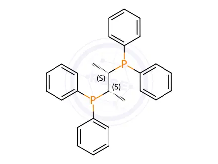Chemical structure of ((2S,3S)-Butane-2,3-Diyl)Bis(Diphenylphosphane)