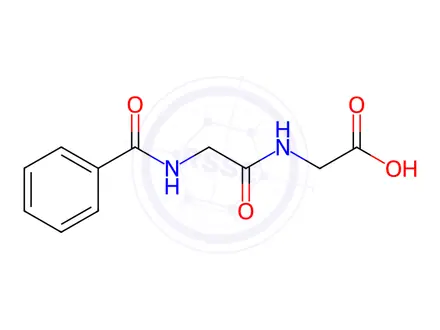 Chemical structure of Benzoylglycylglycine