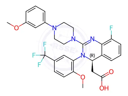 Chemical structure of Letermovir Enantiomer