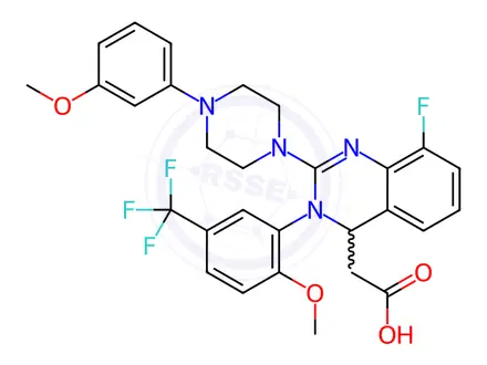 Chemical structure of Letomovir Impurity 3