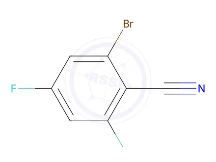 Chemical structure of 2-bromo-4,6-difluorobenzonitrile
