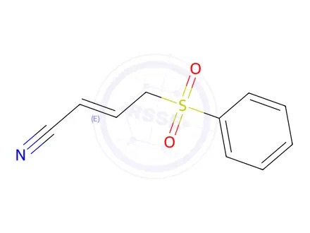 Chemical structure of (2E)-4-(Benzenesulfonyl)but-2-enenitrile