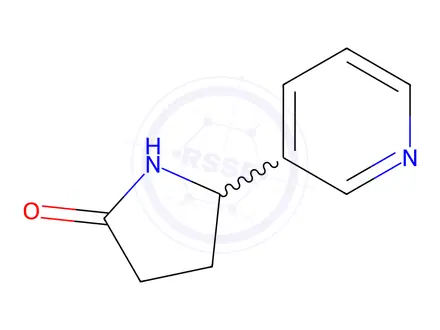 Chemical structure of (R,S)-Norcotinine