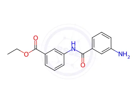 Chemical structure of Ethyl 3-(3-aminobenzamido)benzoate